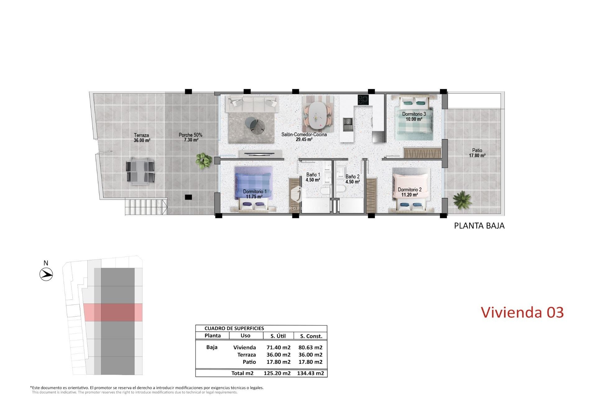 New Build - Bungalow -
Pilar de la Horadada - pueblo