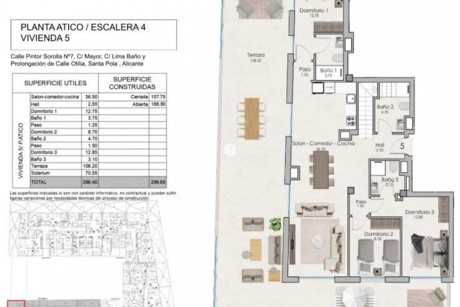 New Build - Penthouse -
Santa Pola - Estacion de autobuses