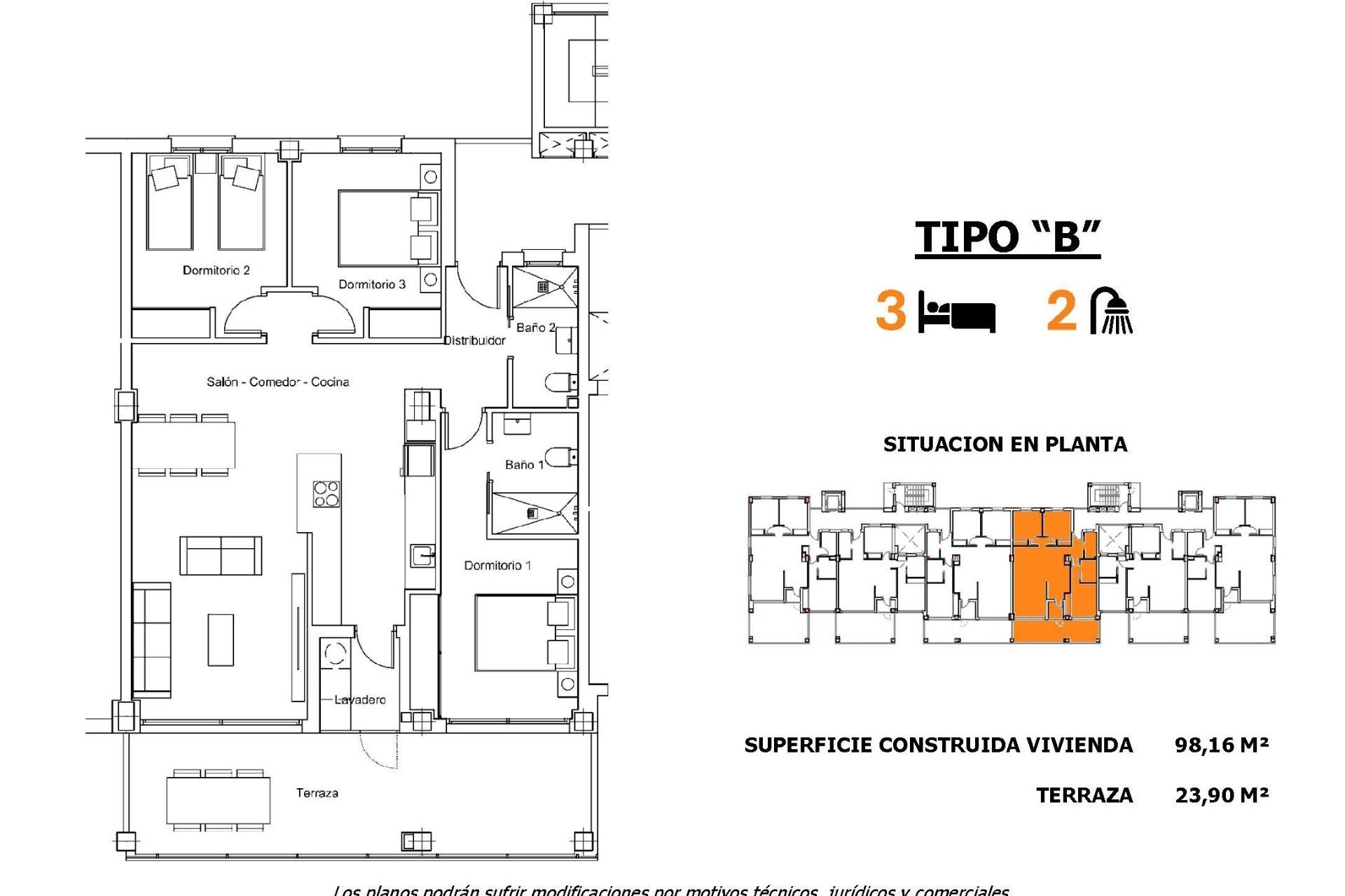 Nieuwbouw Woningen - Appartement / flat -
San Miguel de Salinas - Pueblo