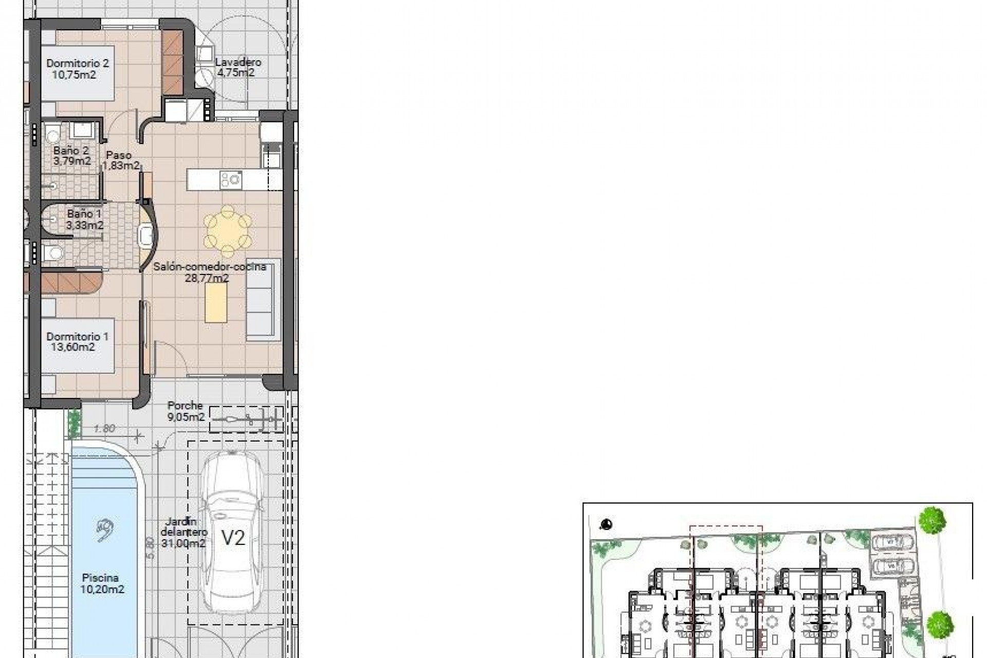 Nieuwbouw Woningen - Bungalow -
Pilar de la Horadada - pueblo