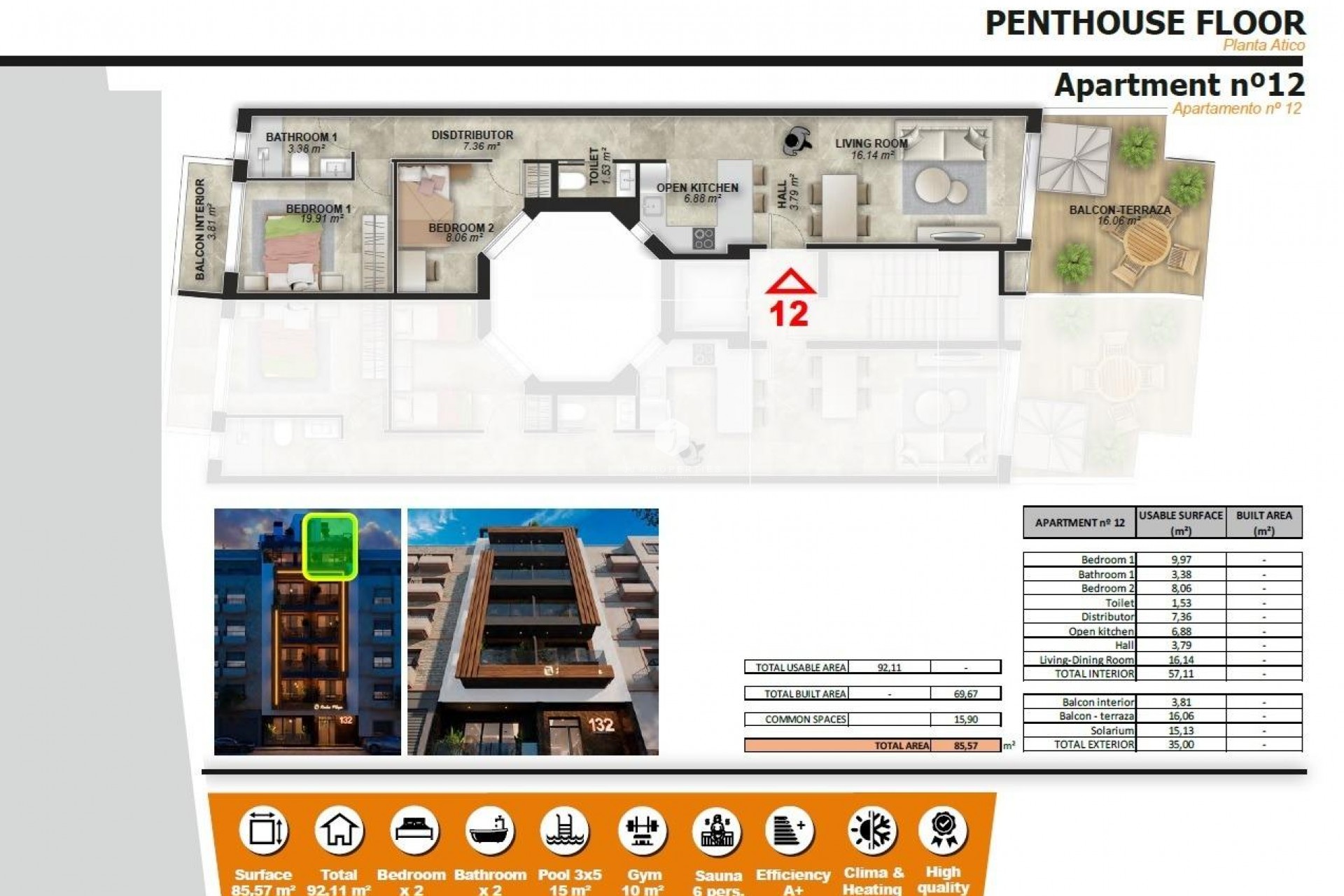 Nieuwbouw Woningen - Penthouse -
Torrevieja - Playa de El Cura