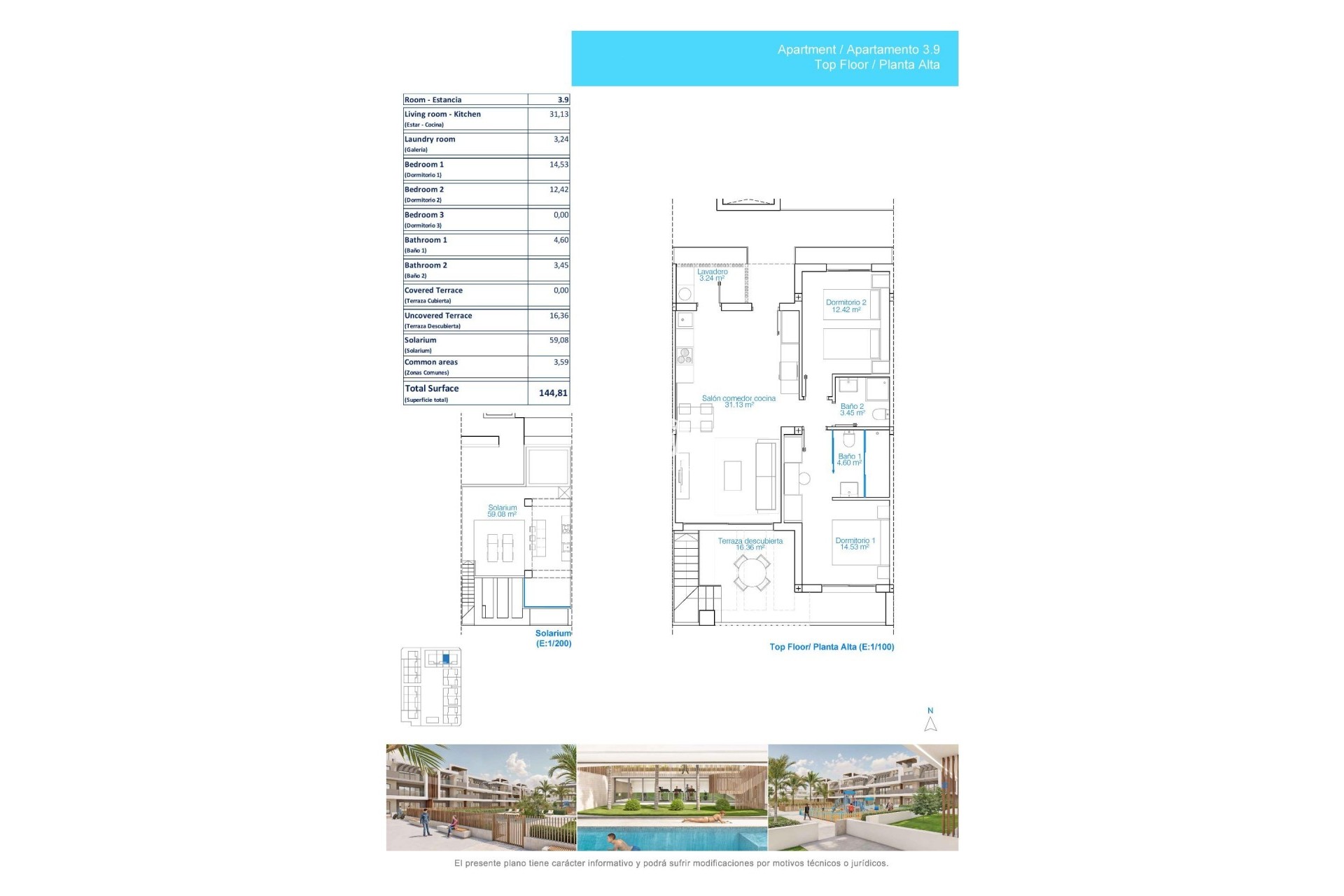 Nouvelle construction - Attique -
Pilar de la Horadada - Playa de las Higuericas