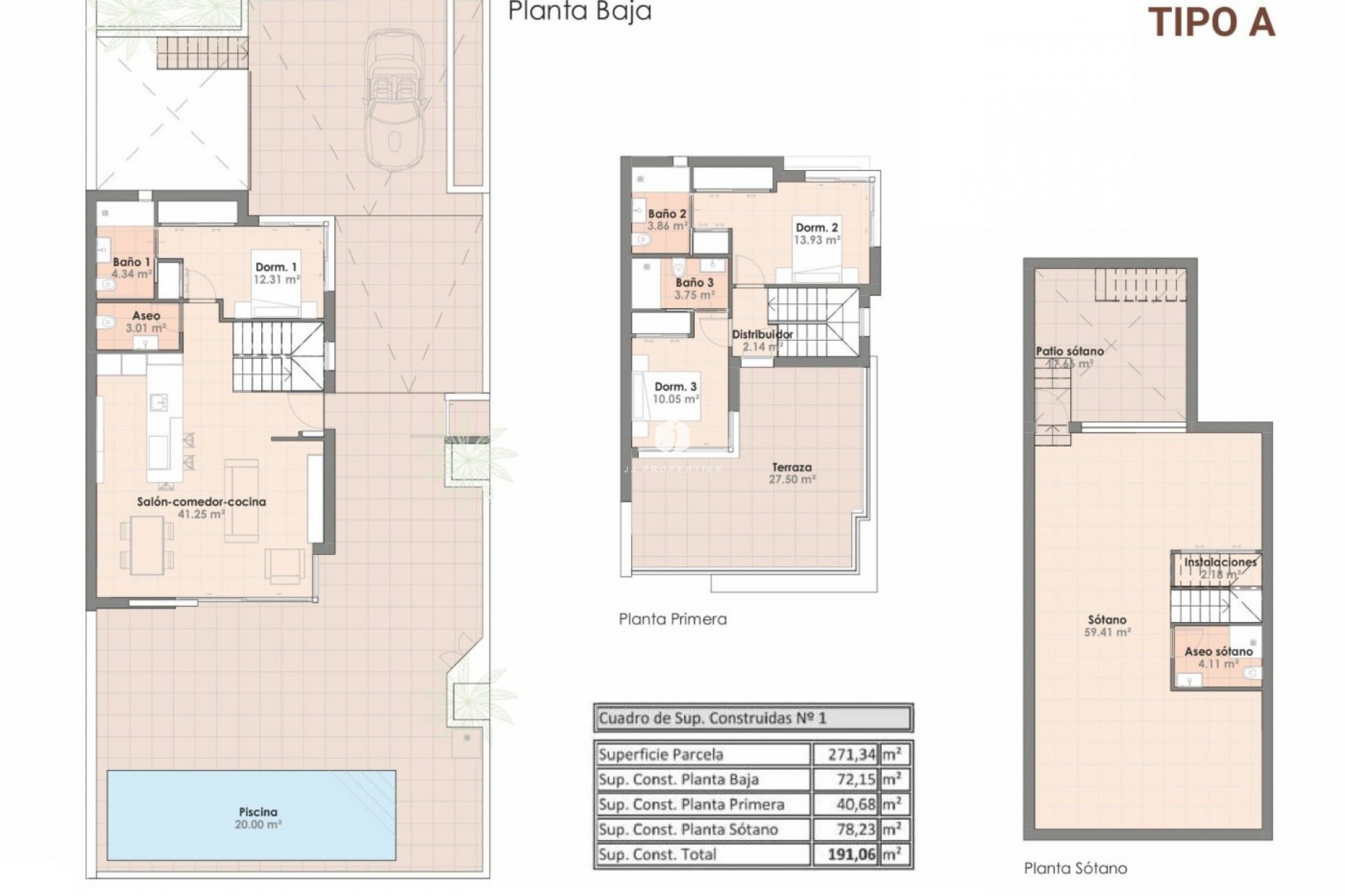 Nouvelle construction - Duplex -
Algorfa - La finca golf