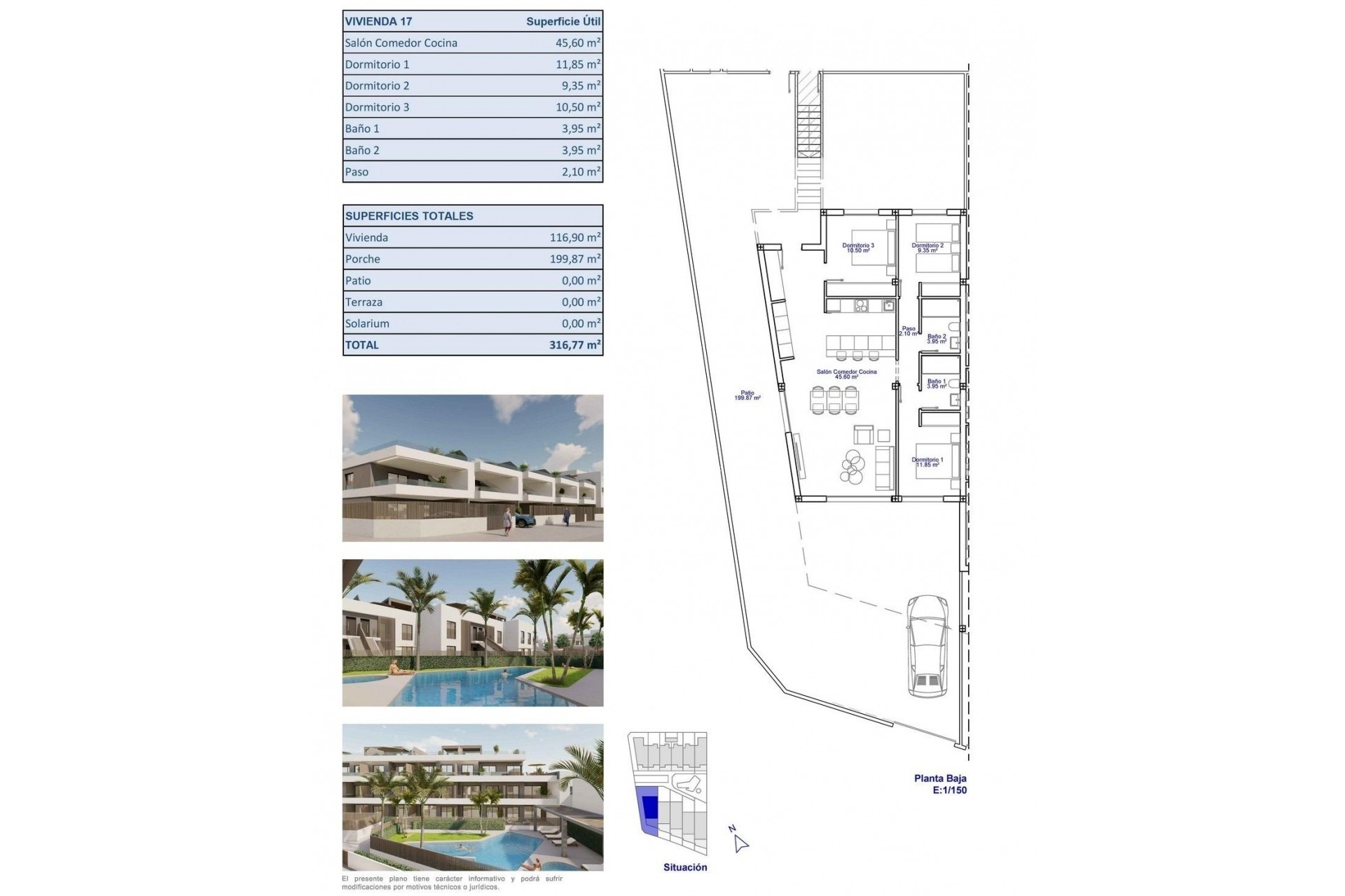 Nowy budynek - Bungalow -
Pilar de la Horadada - pueblo