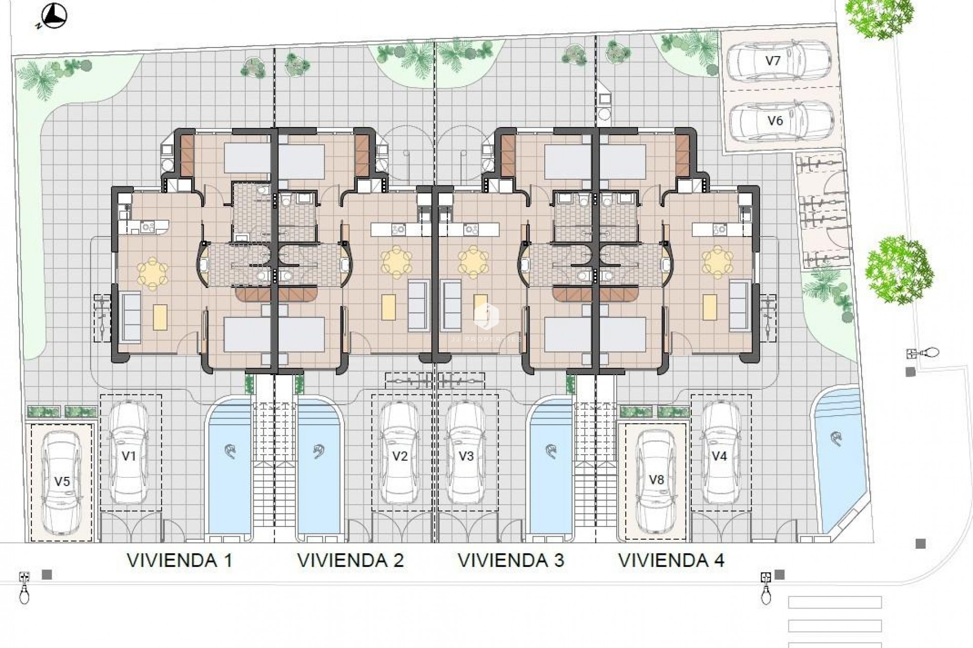 Nowy budynek - Bungalow -
Pilar de la Horadada - pueblo