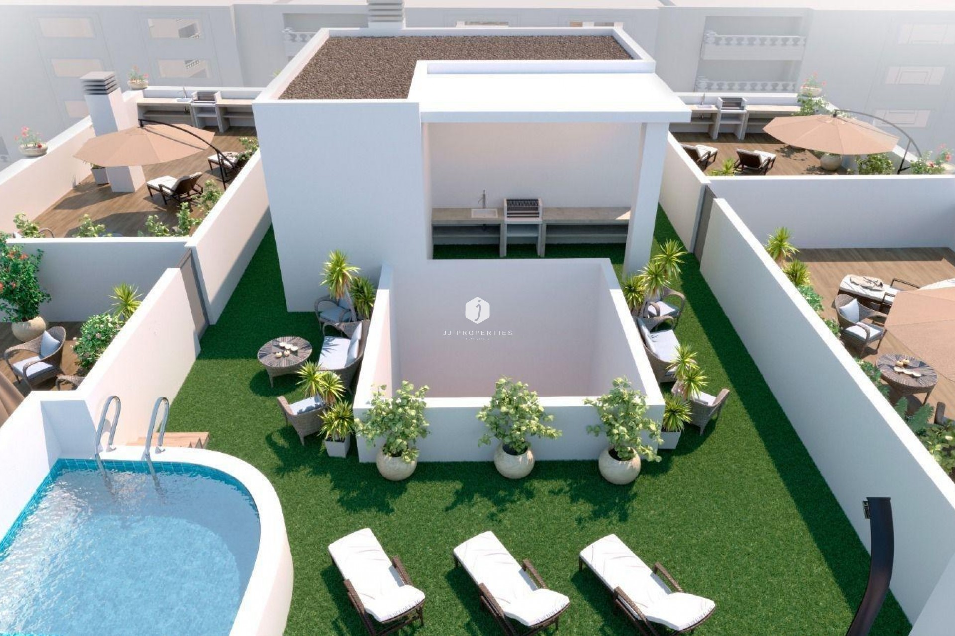 Nowy budynek - Daszek -
Torrevieja - PARQUE DE LAS NACIONES