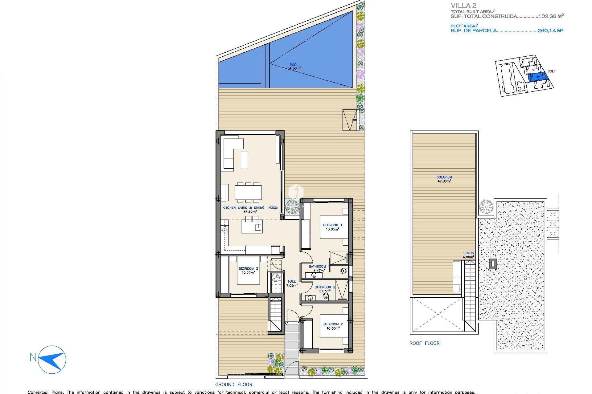 Obra nueva - Villa -
Los Alcazares - Serena Golf