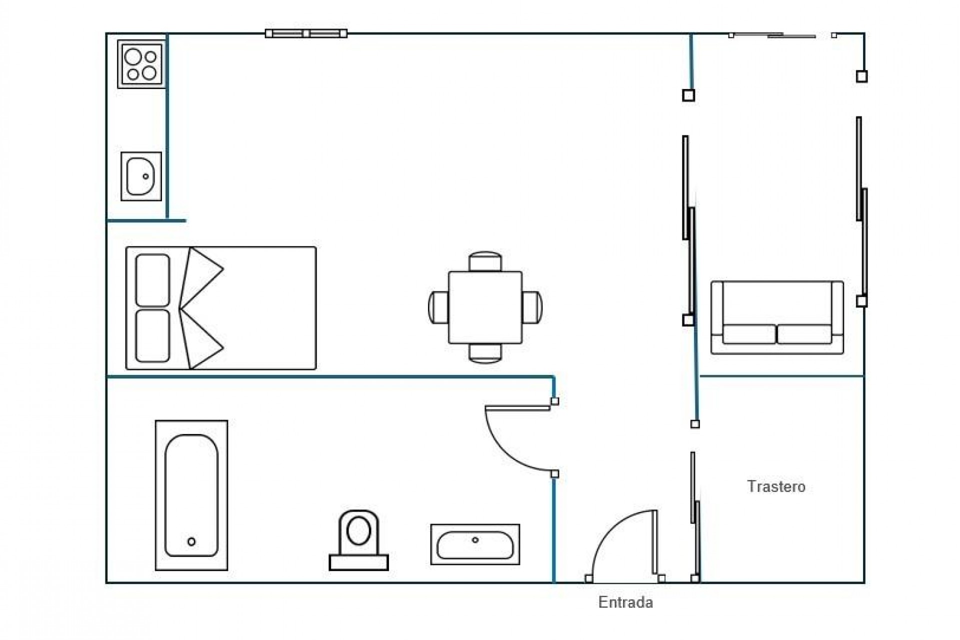 Resale - Apartment / flat -
Torrevieja - Playa del Cura
