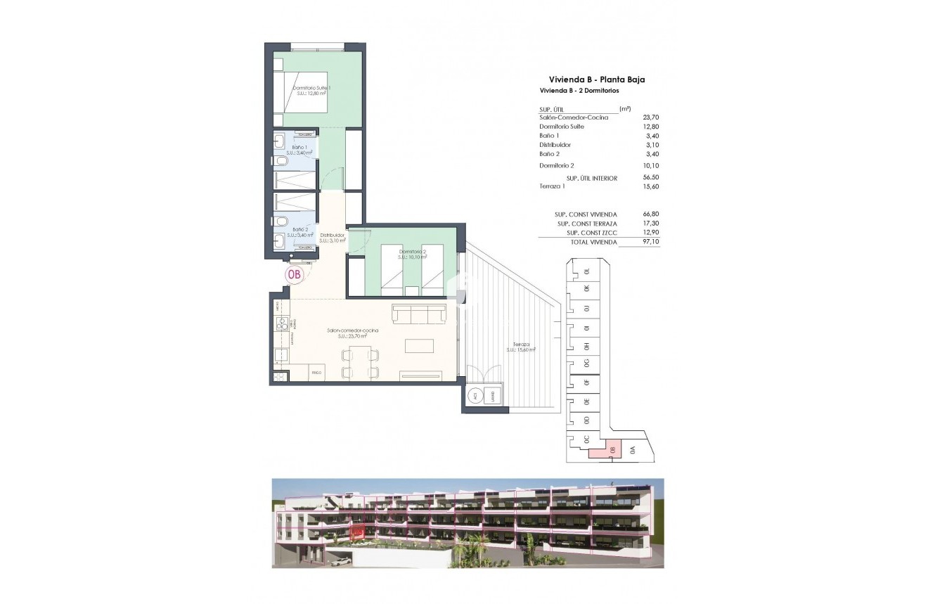 Nieuwbouw Woningen - Appartement / flat -
Benijofar - Pueblo
