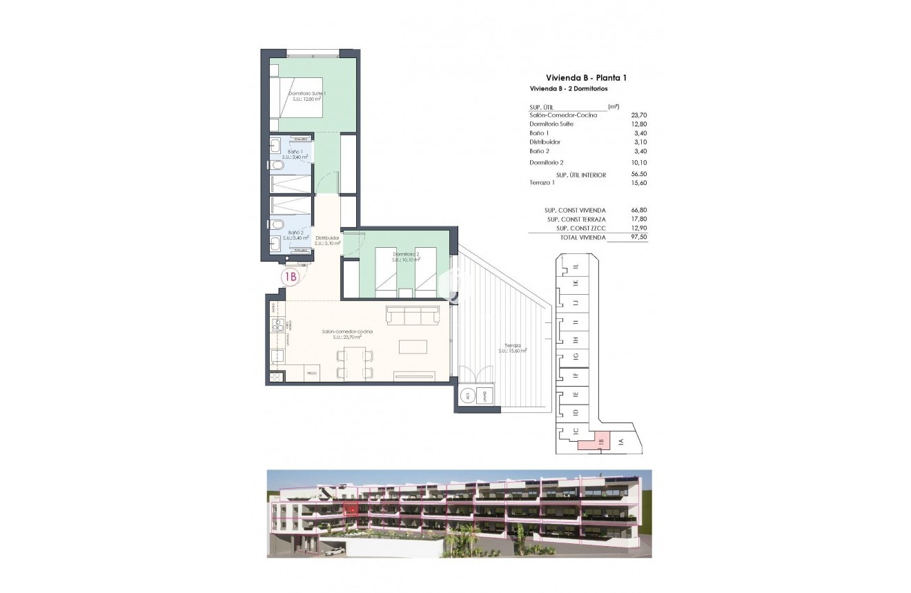 Nieuwbouw Woningen - Appartement / flat -
Benijofar - Pueblo