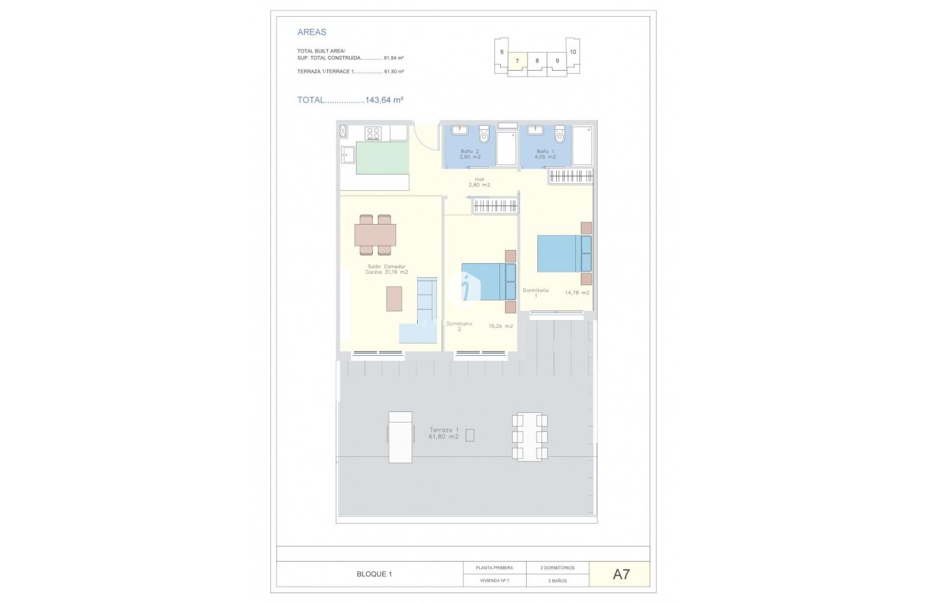 New Build - Apartment / flat -
Orihuela Costa - Las Filipinas