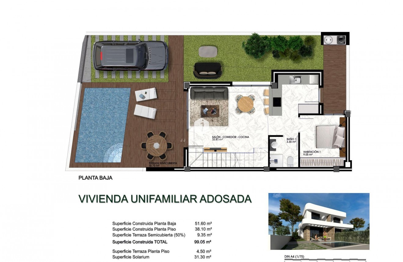 Nieuwbouw Woningen - duplex -
Los Montesinos - La herrada