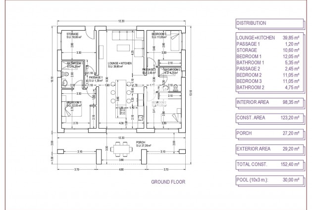 Neue Gebäude - Villa -
Pinoso - Lel