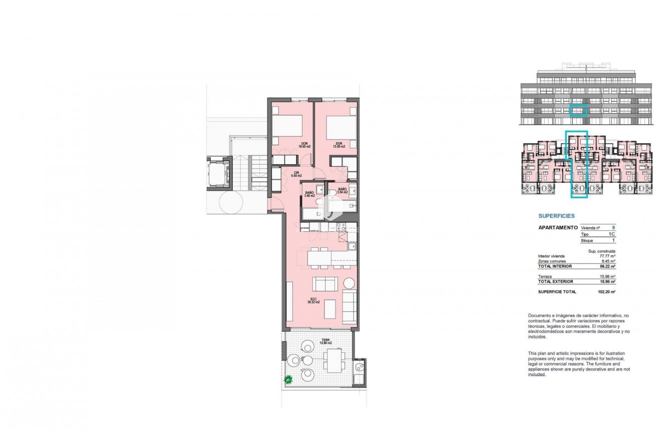 Nieuwbouw Woningen - Appartement / flat -
Torre Pacheco - Santa Rosalia Lake And Life Resort