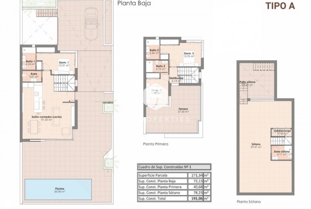 Nowy budynek - Dupleks -
Algorfa - La finca golf