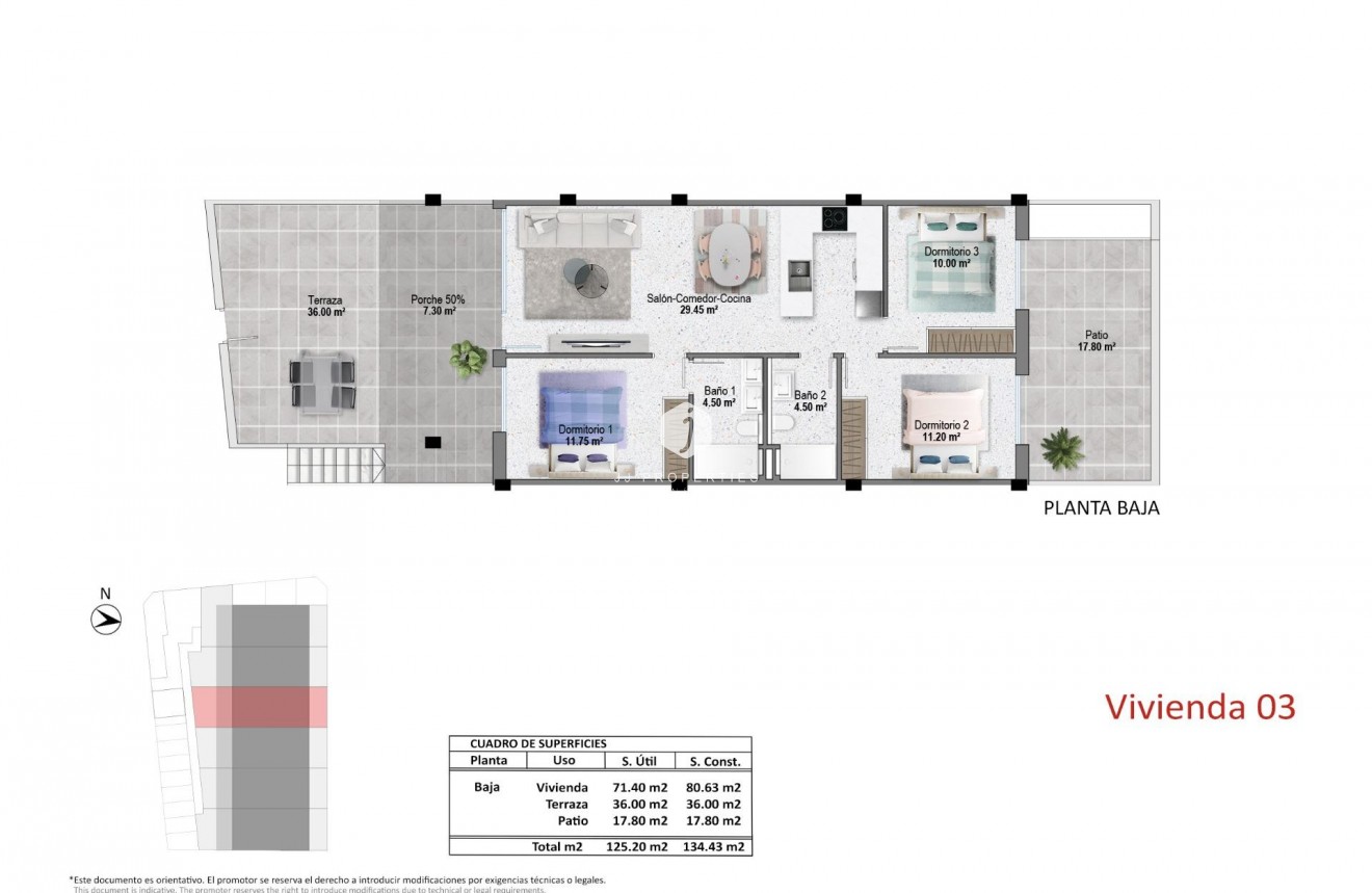 Obra nueva - Bungalow -
Pilar de la Horadada - pueblo