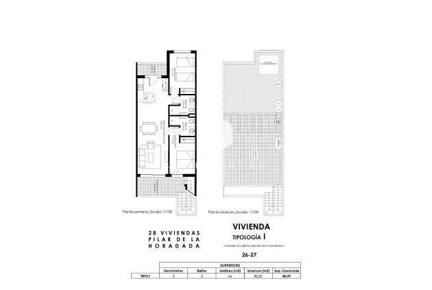 Nieuwbouw Woningen - Bungalow -
Pilar de la Horadada - pueblo