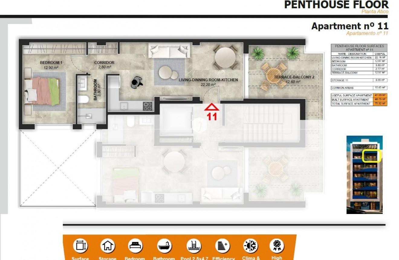 Nieuwbouw Woningen - Penthouse -
Torrevieja - Playa del Acequión