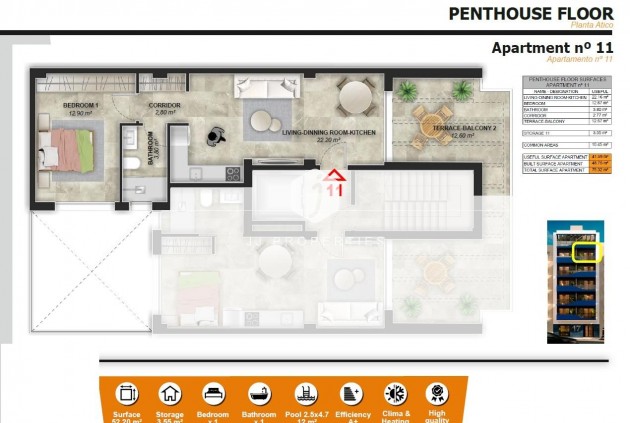 Nieuwbouw Woningen - Penthouse -
Torrevieja - Playa del Acequión