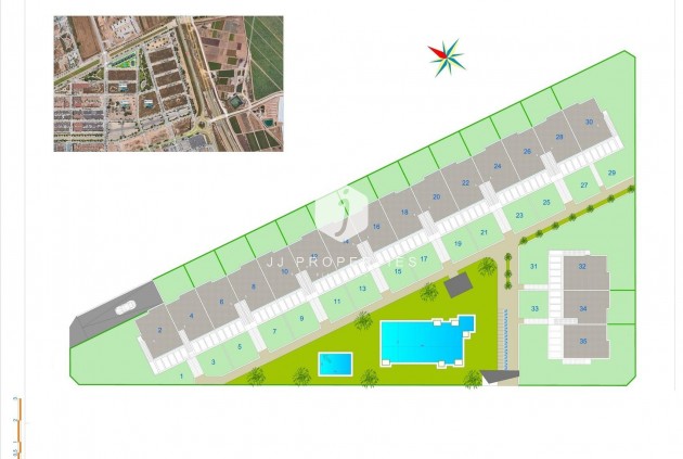 Nieuwbouw Woningen - Bungalow -
Pilar de la Horadada - pueblo