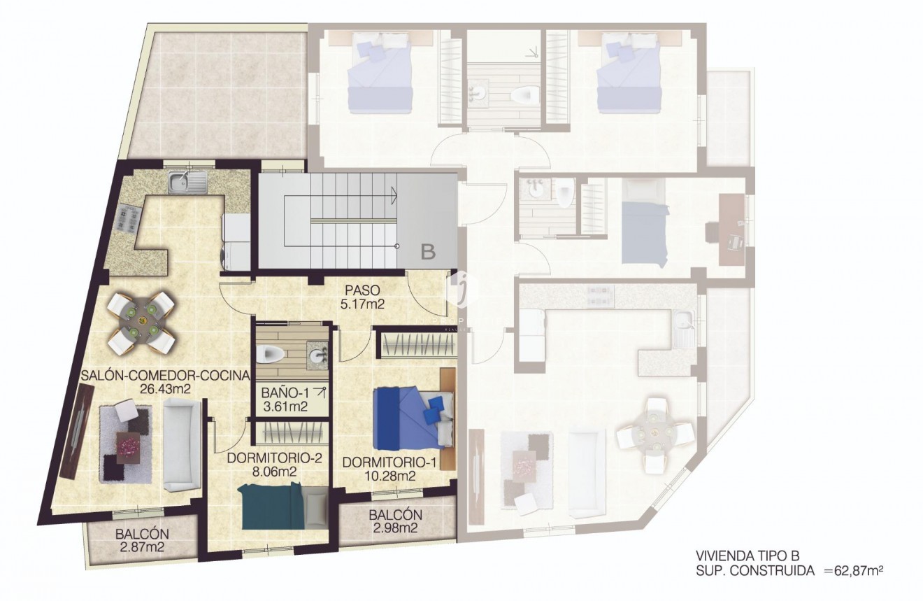 Nieuwbouw Woningen - Appartement / flat -
Jacarilla - pueblo