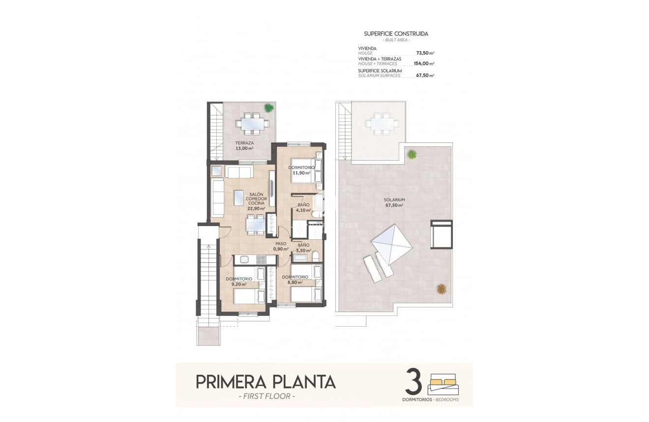 Nieuwbouw Woningen - Bungalow -
San Miguel de Salinas - La Cañada