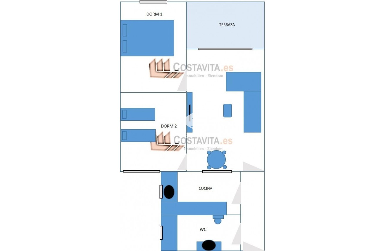 Z drugiej ręki - Mieszkanie w bloku -
Torrevieja - Centro