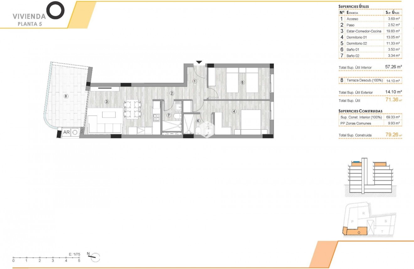 Nowy budynek - Daszek -
Torrevieja - Centro