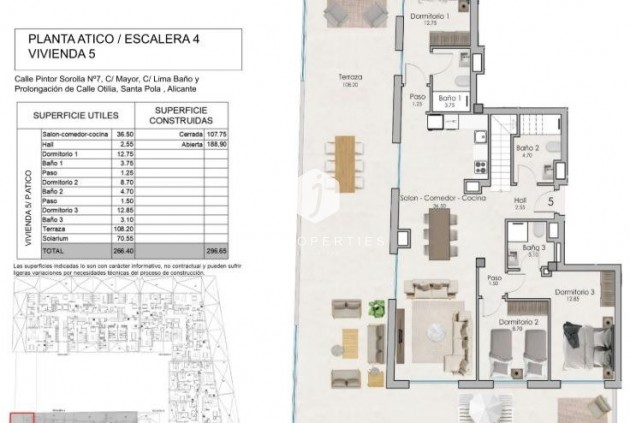 Nieuwbouw Woningen - Penthouse -
Santa Pola - Estacion de autobuses