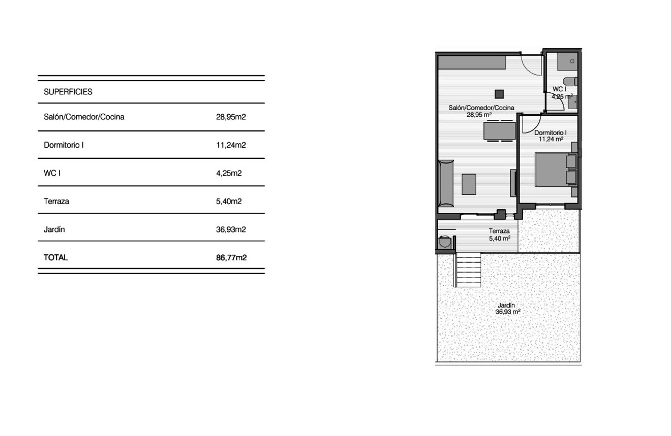 Tweedehands - Appartement / flat -
San Miguel de Salinas - Inland