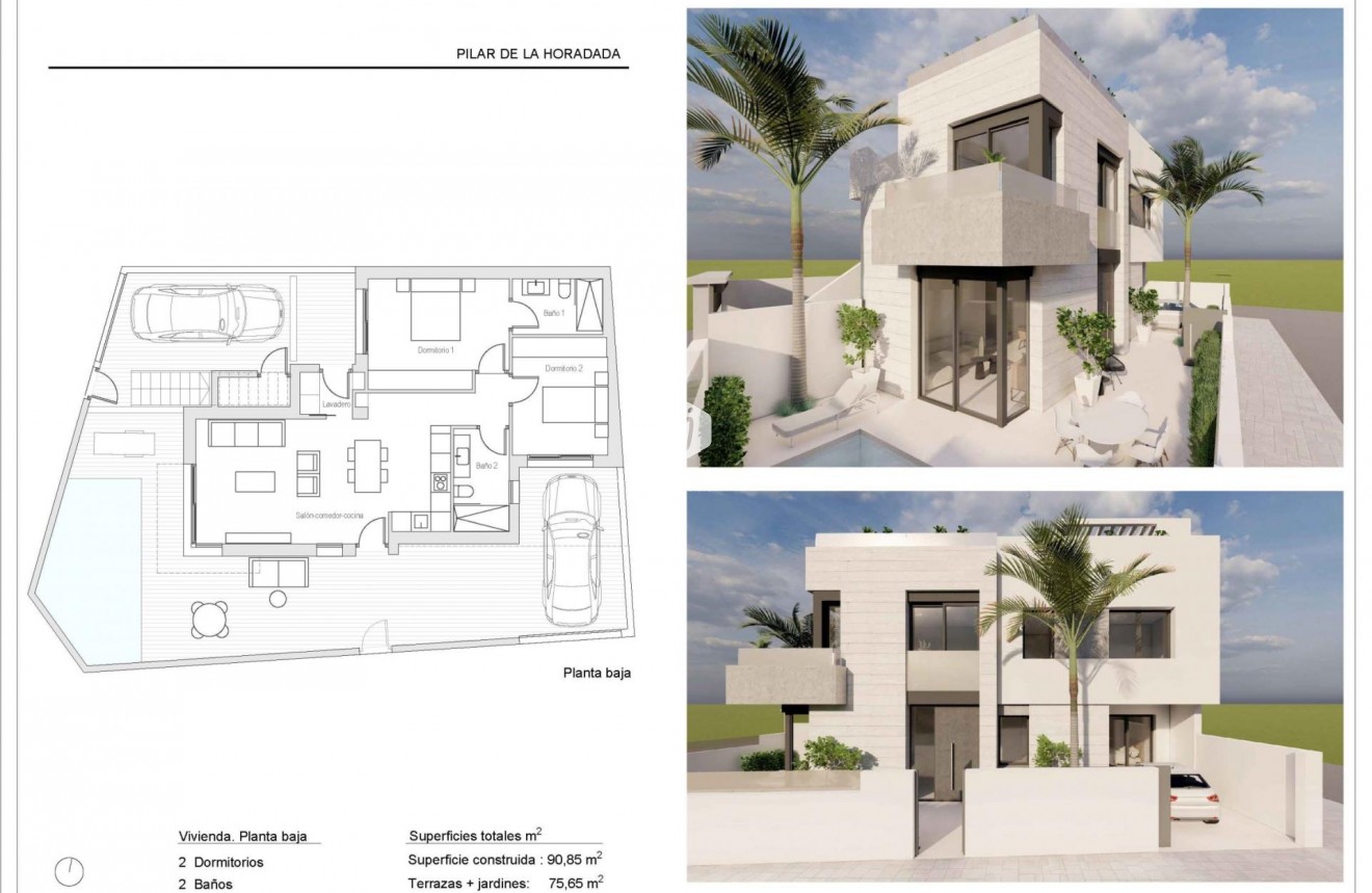 Obra nueva - Bungalow -
Pilar de la Horadada - pueblo