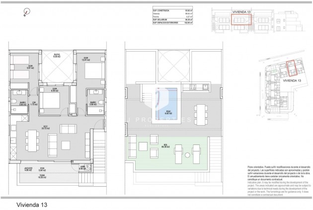 Nowy budynek - Bungalow -
Pilar de la Horadada - pueblo