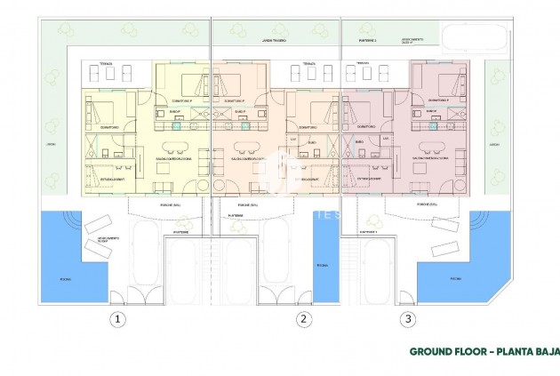 New Build - Bungalow -
Pilar de la Horadada - parques de Andromeda