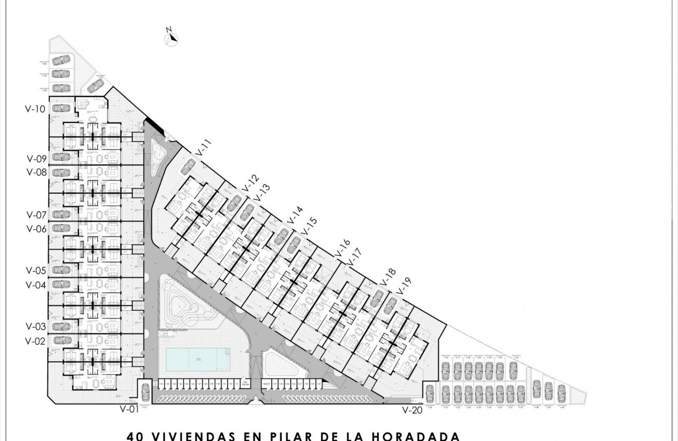 Neue Gebäude - Bungalow -
Pilar de la Horadada - pueblo