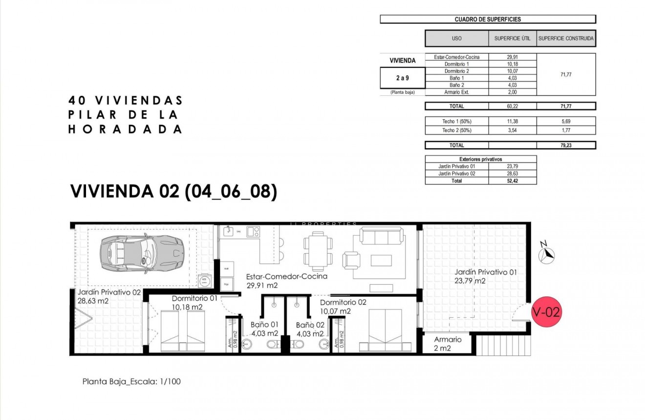 Neue Gebäude - Bungalow -
Pilar de la Horadada - pueblo