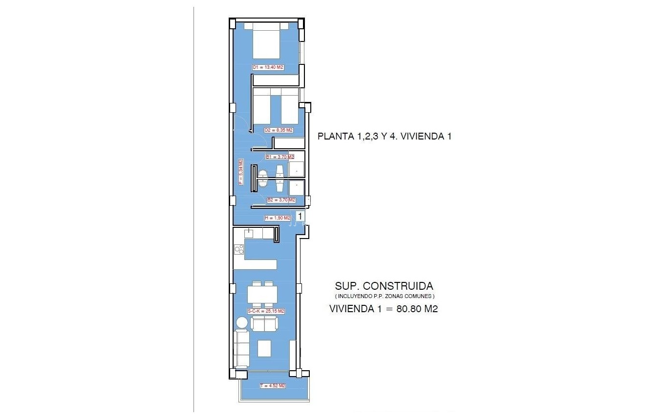 New Build - Apartment / flat -
Torrevieja - Playa El Acequión
