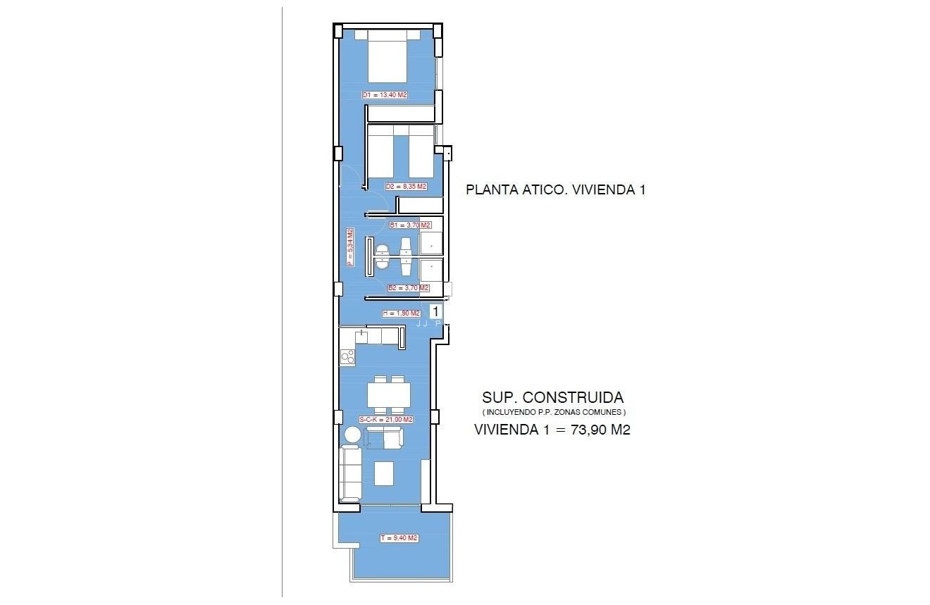 New Build - Penthouse -
Torrevieja - Playa El Acequión