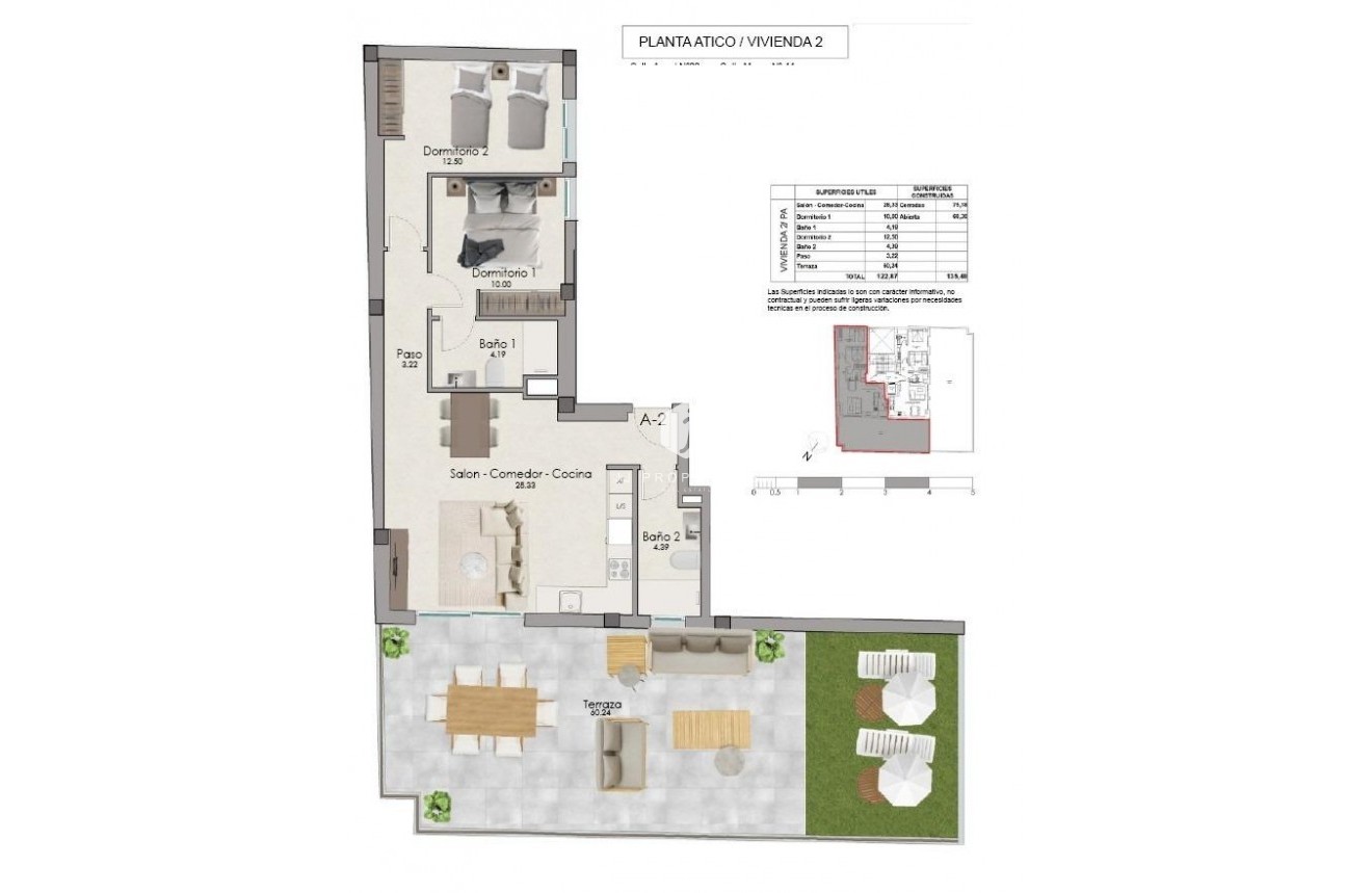 Nouvelle construction - Attique -
Santa Pola - Centro