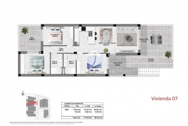 New Build - Bungalow -
Pilar de la Horadada - pueblo