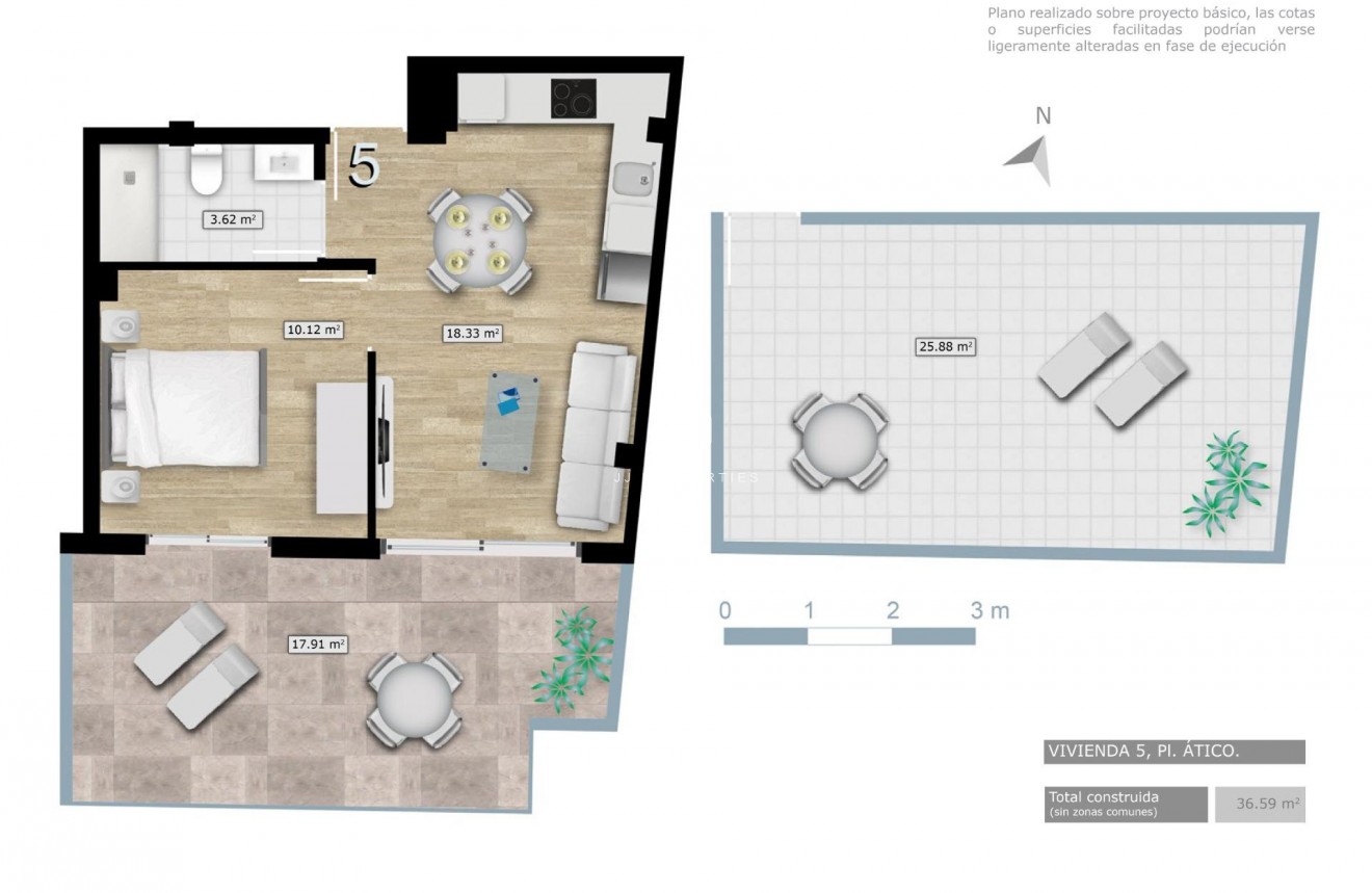 Nouvelle construction - Attique -
Torrevieja - Centro