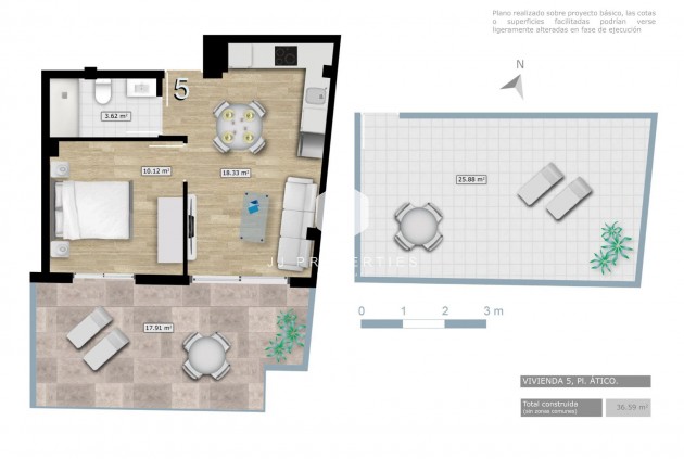 Nouvelle construction - Attique -
Torrevieja - Centro